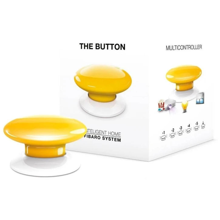 Кнопка управления Z-Wave Fibaro The Button yellow - FGPB-101-4 Fibaro 12781-1
