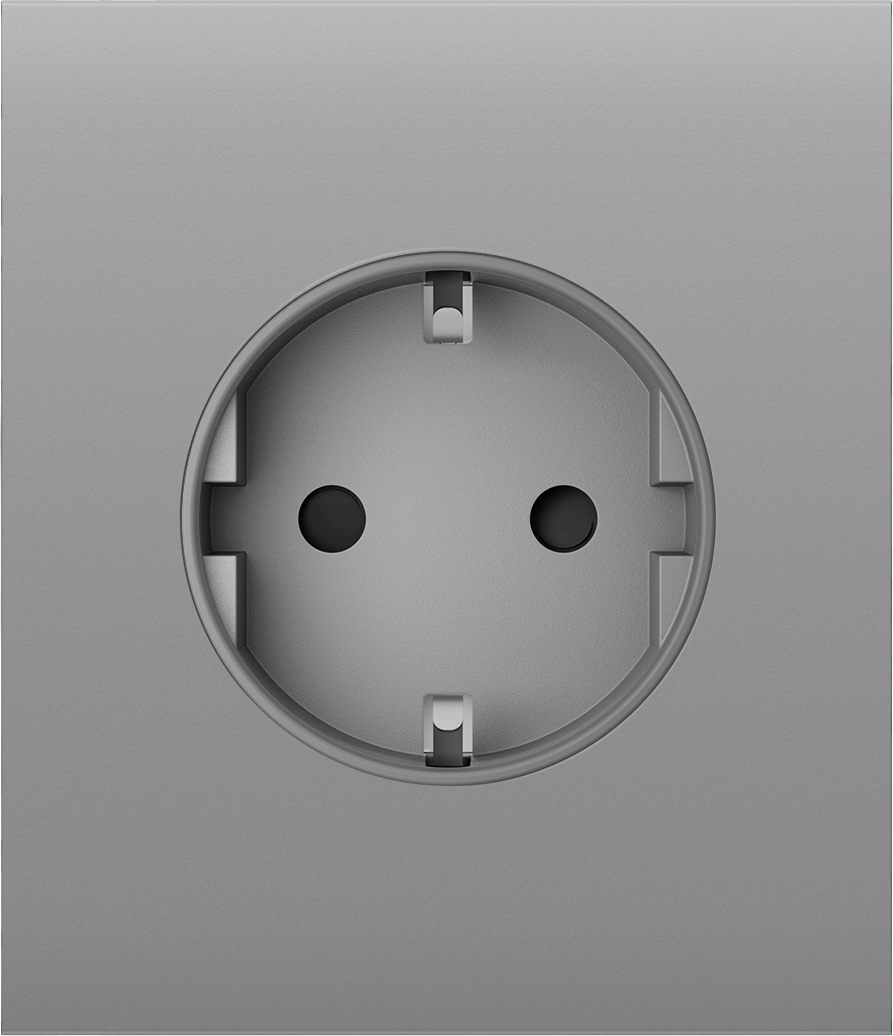 Центральна панель для вбудованої розетки Ajax СenterCover (basic) Fog