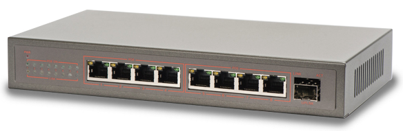 Комутатор Tecsar TS-81sfp Black