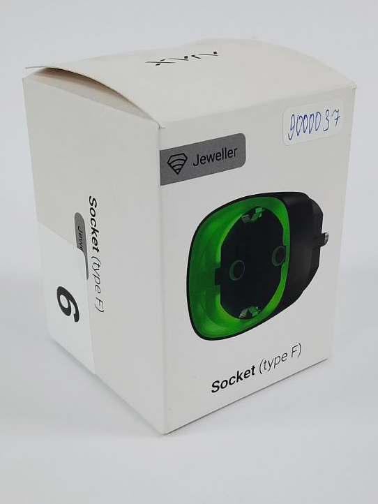 (Уцінка) Радіокерована розумна розетка з лічильником енергоспоживання Ajax Socket Black