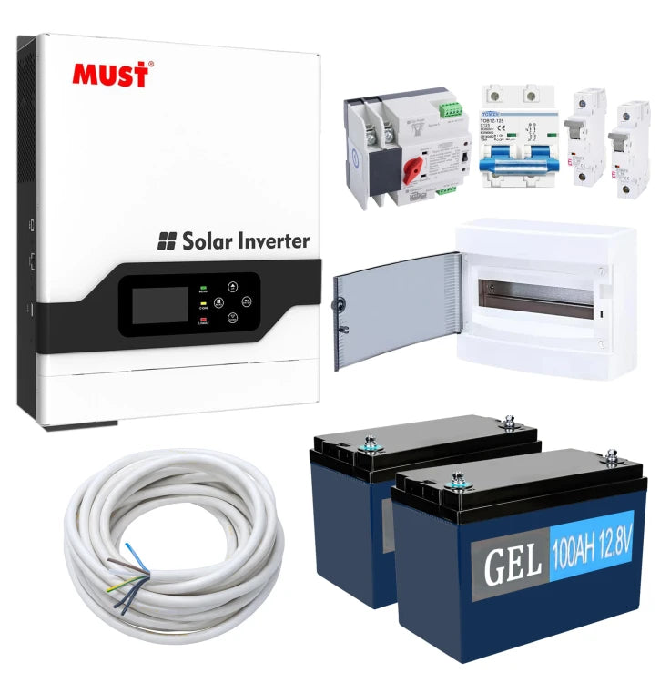 Комплект резервного живлення Must Рower PV18-1512VPM 1500W (АКБ 2 x GEL 1200Wh)