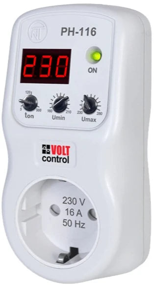 Реле напруги Новатек РН-116 (16А, 220В, 3,5кВт) (NTRN11600)