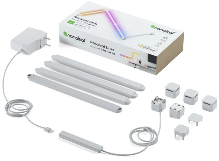 Розумна система освітлення Nanoleaf Lines 90 Degrees Starter Kit Apple HomeKit 4 шт (NL59K02-4SN00)