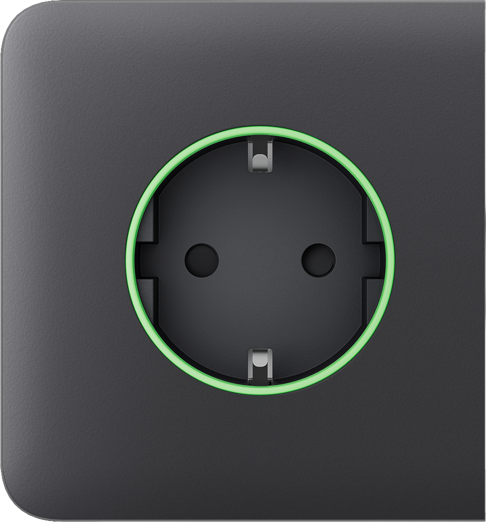 Бічна панель для вбудованої розетки Ajax SideCover (smart) Graphite