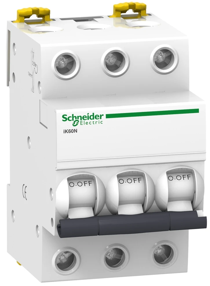 Автоматичний вимикач Schneider Electric Acti9 IK60N (3P, 63А, С, 6кА) (A9K24363)