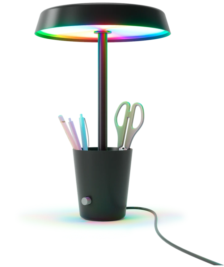 Розумна настільна лампа Nanoleaf Umbra Cup, RGBW, 2700-6500 K, 320 лм, Apple Homekit, Matter (SQUB0300-1CUP)