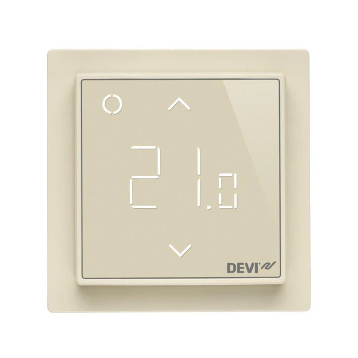 Терморегулятор DEVIreg Smart (+5+45С), Wi-Fi, 85х85мм, макс, 16A, слонова кістка, 140F1142 Devi 14339