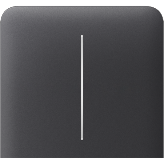 Бічна кнопка для двоклавішного вимикача Ajax SideButton (2-gang) vertical Graphite
