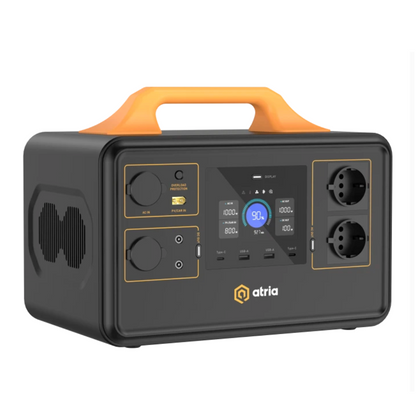 Зарядна станція Atria S1000 Pro 1200W/1036Wh LiFePO4 Black