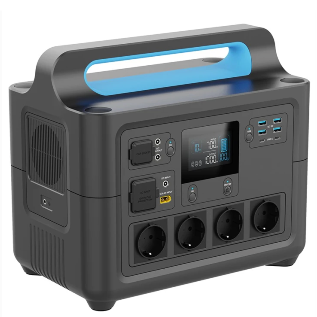 Зарядна станція PowerPlant HS1000 1228Wh, 1800W Black (PB930845)