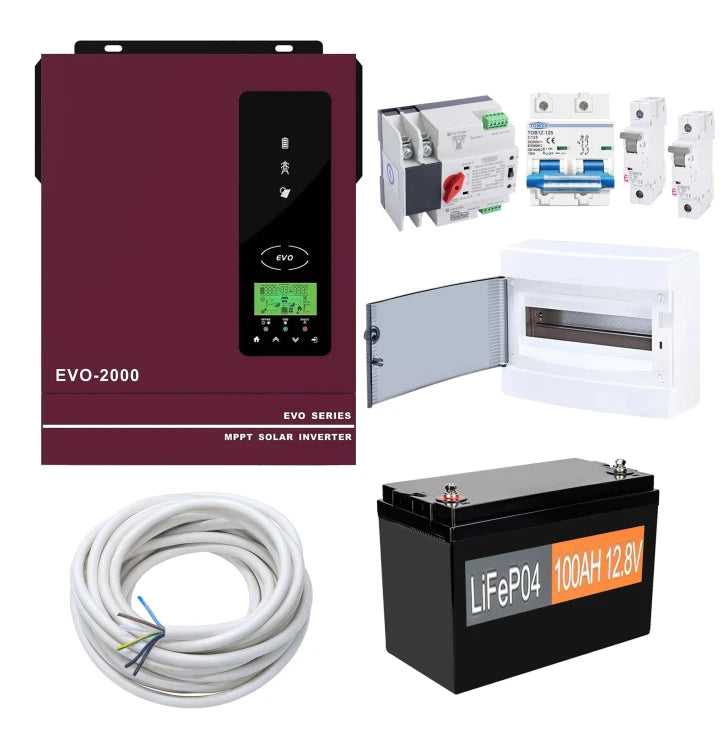 Комплект резервного живлення Anern AN-SCI-EVO2000 1600W (АКБ LiFePO4 1280Wh)