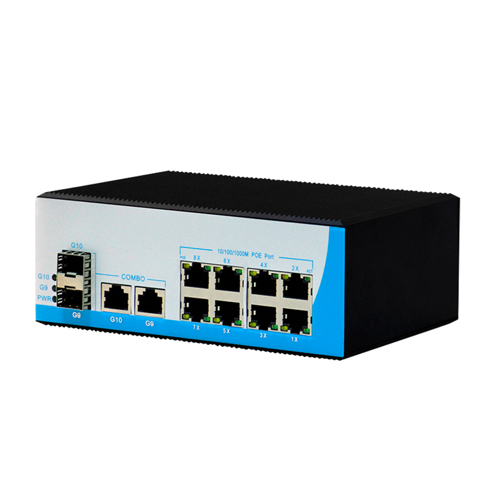 (Уцінка) POE комутатор HongRui HR400-822GTS 12-ти портовий