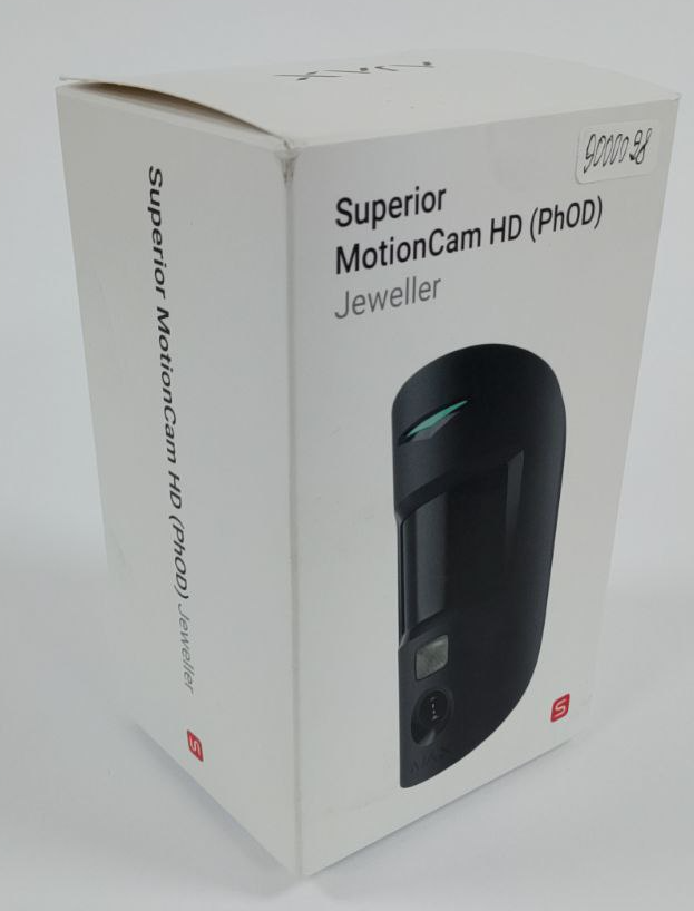 (Уцінка) Бездротовий ІЧ датчик руху з розширеними можливостями фотоверифікації тривог Ajax Superior MotionCam HD (PhOD) Jeweller Black (118275.309.BL1)