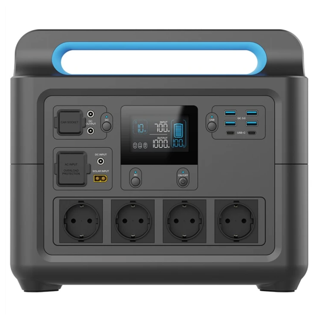 Зарядна станція PowerPlant 1484.8Wh, 412444mAh, 1800W Black (PB930852)