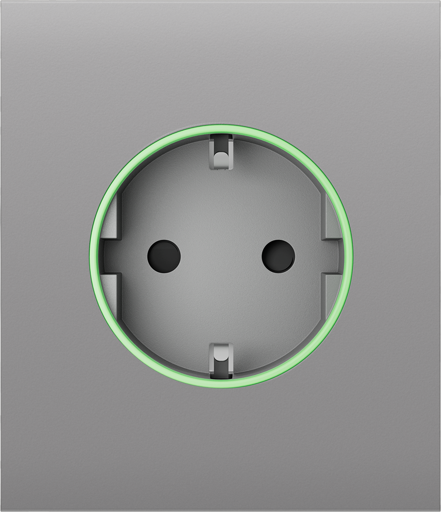 Центральна панель для вбудованої розетки Ajax СenterCover (smart) Fog