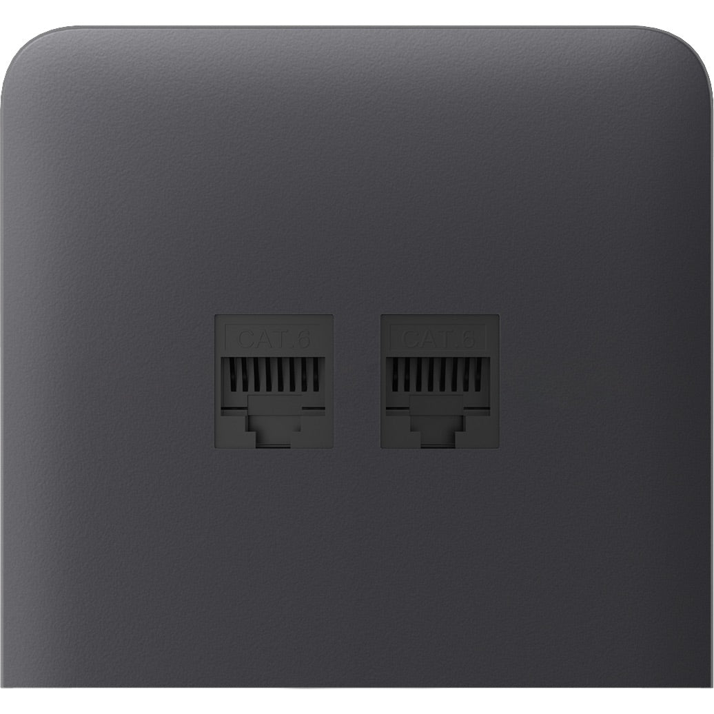 Бічна панель для вбудованої інтернет-розетки Ajax SideCover (LAN) vertical Graphite (126223.319.GP)