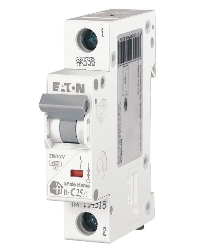 Автоматичний вимикач Eaton HL-C25/1 (1P, 25 А, C) (194733)