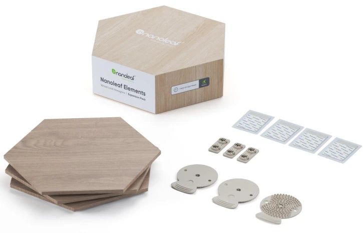 Додаткові панелі Nanoleaf Elements - Hexagons Expansion Pack Apple Homekit - 3 шт. (NL52-E-0001HB-3PK)