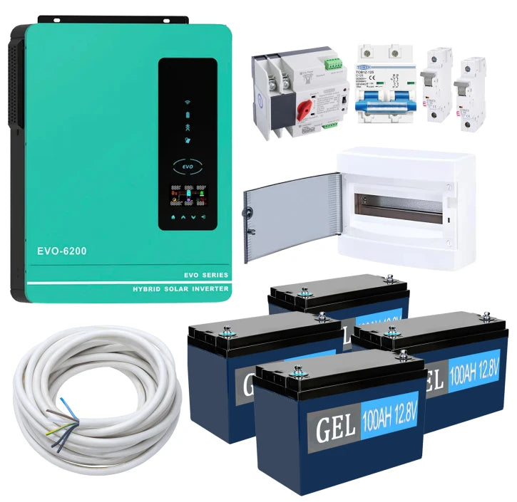 Комплект резервного живлення Anern AN-SCI-EVO6200 6200W (АКБ 4 х GEL 1200Wh)