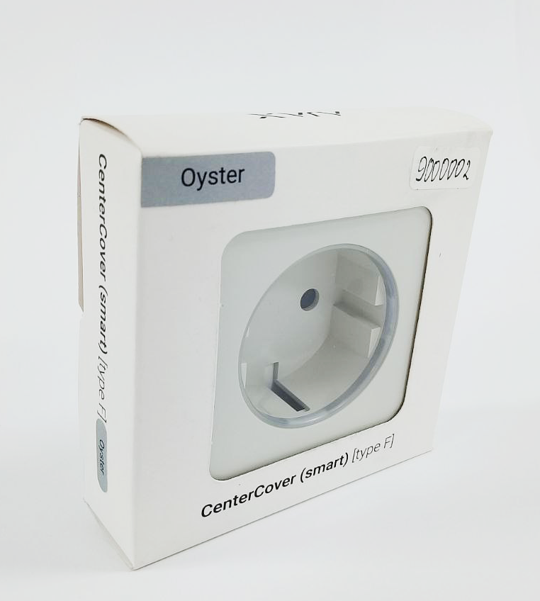 (Уцінка) Центральна панель для вбудованої розетки Ajax СenterCover (smart) Oyster