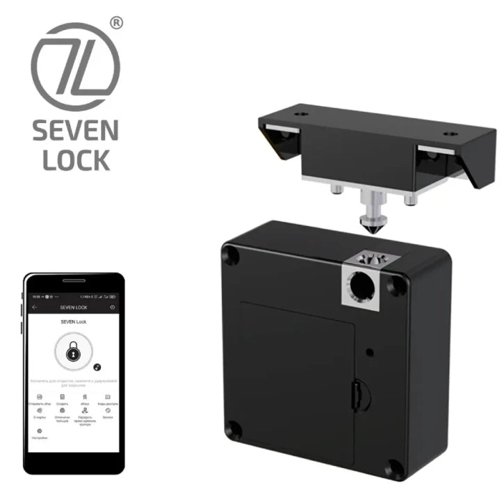 Меблевий замок RFID SEVEN Lock SL-7733B Bluetooth Black