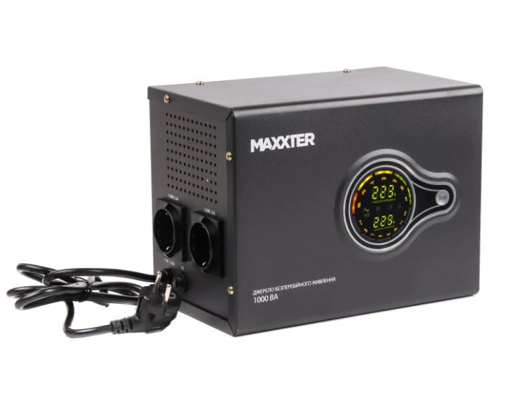 ДБЖ Maxxter MX-HI-PSW1000-01 Black