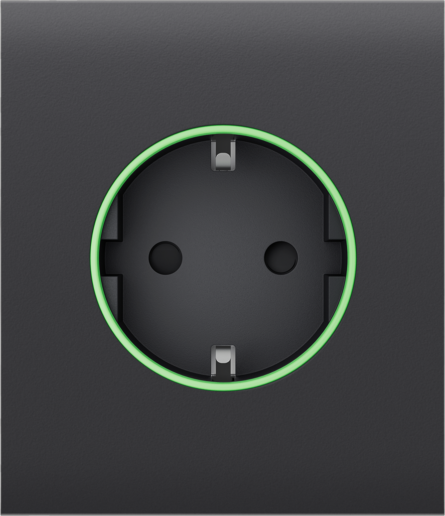 Центральна панель для вбудованої розетки Ajax СenterCover (smart) Graphite