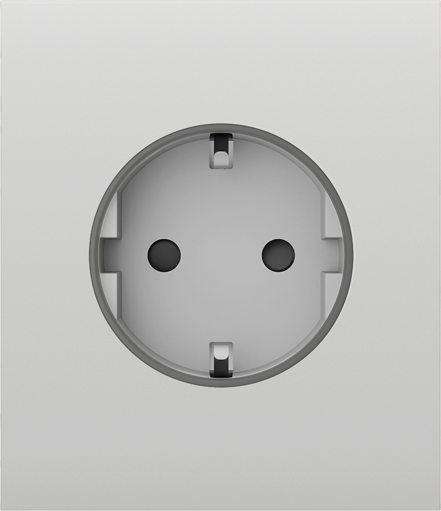 Центральна панель для вбудованої розетки Ajax СenterCover (basic) White