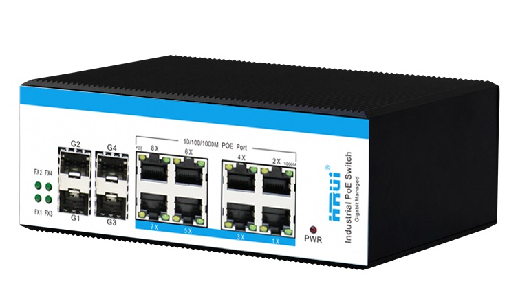 (Уцінка) Керований POE комутатор HongRui HR600M-ATG-84F-SFP 12-портовий