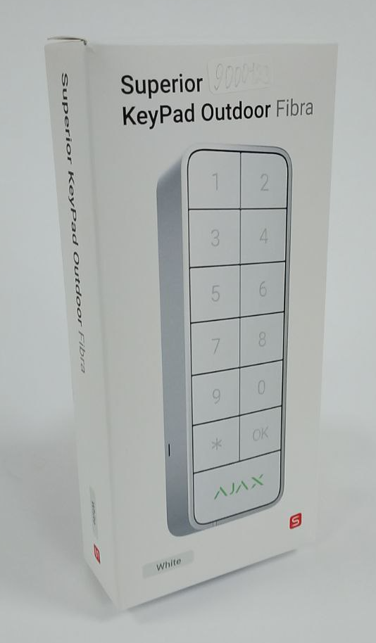 (Уцінка) Дротова клавіатура Ajax Superior KeyPad Outdoor Fibra White (117759.285.WH)
