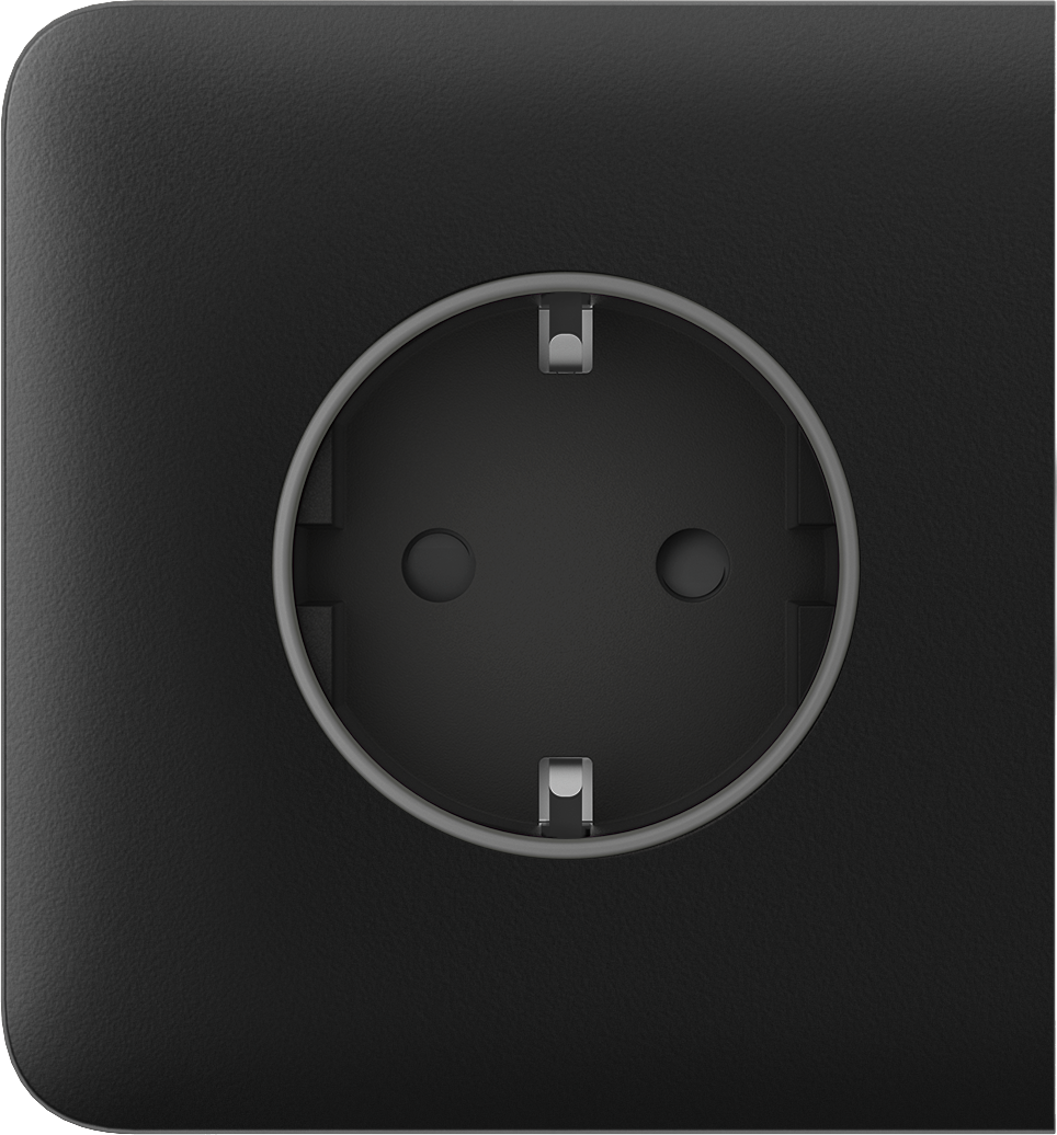 Бічна панель для вбудованої розетки Ajax SideCover (basic) Black