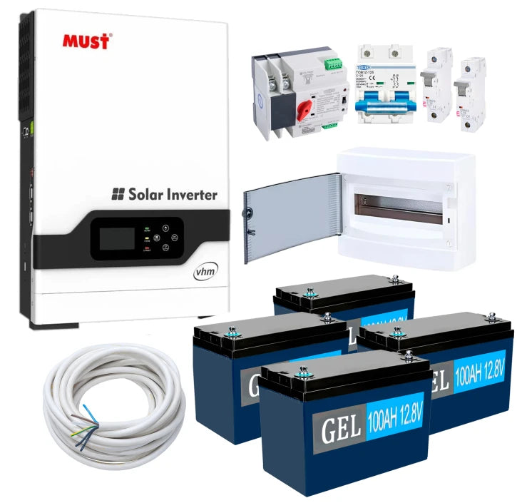 Комплект резервного живлення Must Рower PV18-5048 5000W (АКБ 4 х GEL 1200Wh)