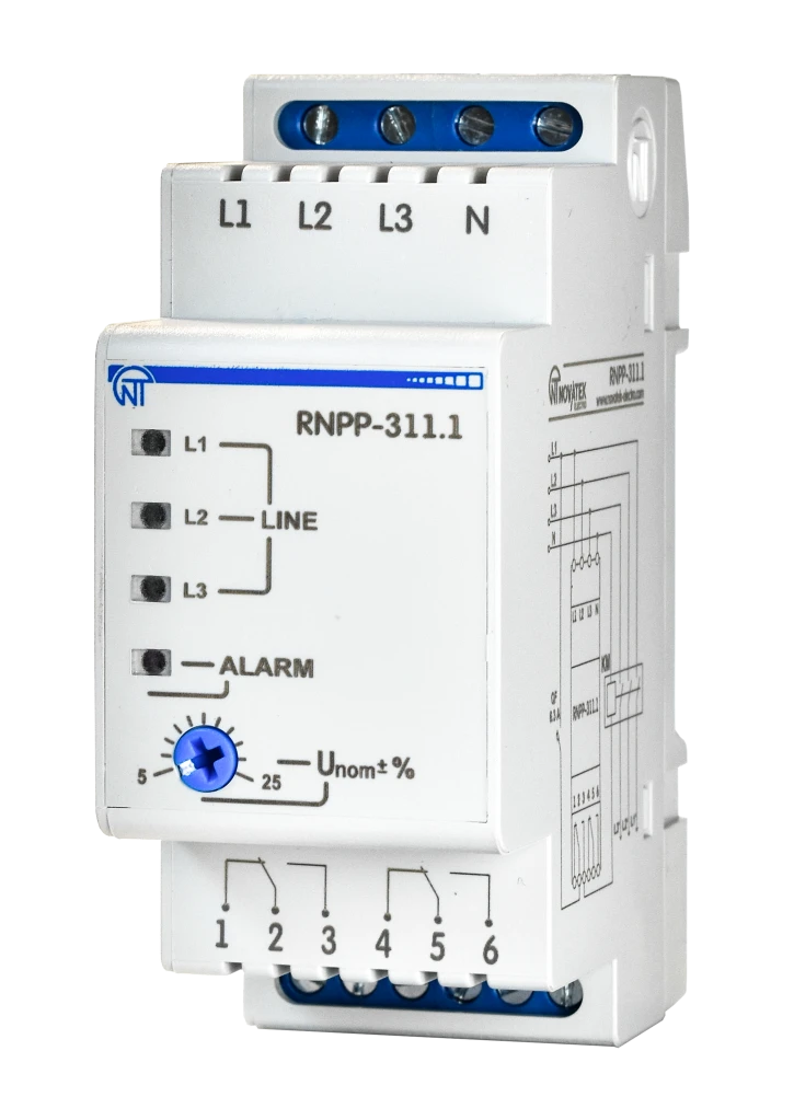 Реле напруги Новатек РНПП-311.1 White (NTRNP3111)