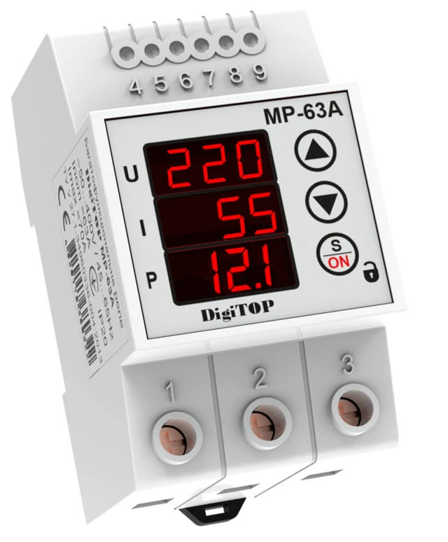 Реле напруги DigiTop МР-63А White
