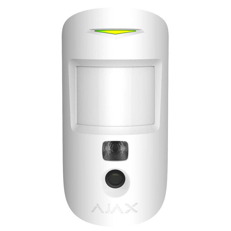 Бездротовий датчик руху Ajax HDR MotionCam (PhOD) з підтримкою фотоверифікації тривог, функцій «Фото за запитом» і «Фото за сценарієм» White (MotionCam (PhOD))