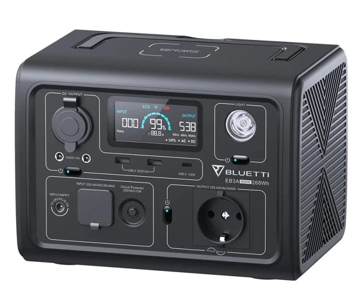 Зарядна станція Bluetti EB3A Portable Power Station 600W 268Wh