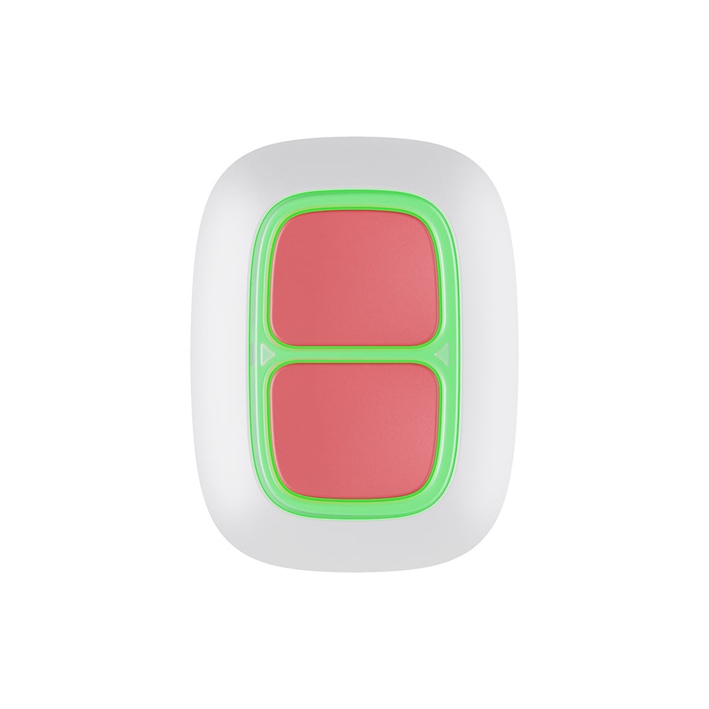 Бездротова екстрена кнопка Ajax DoubleButton White