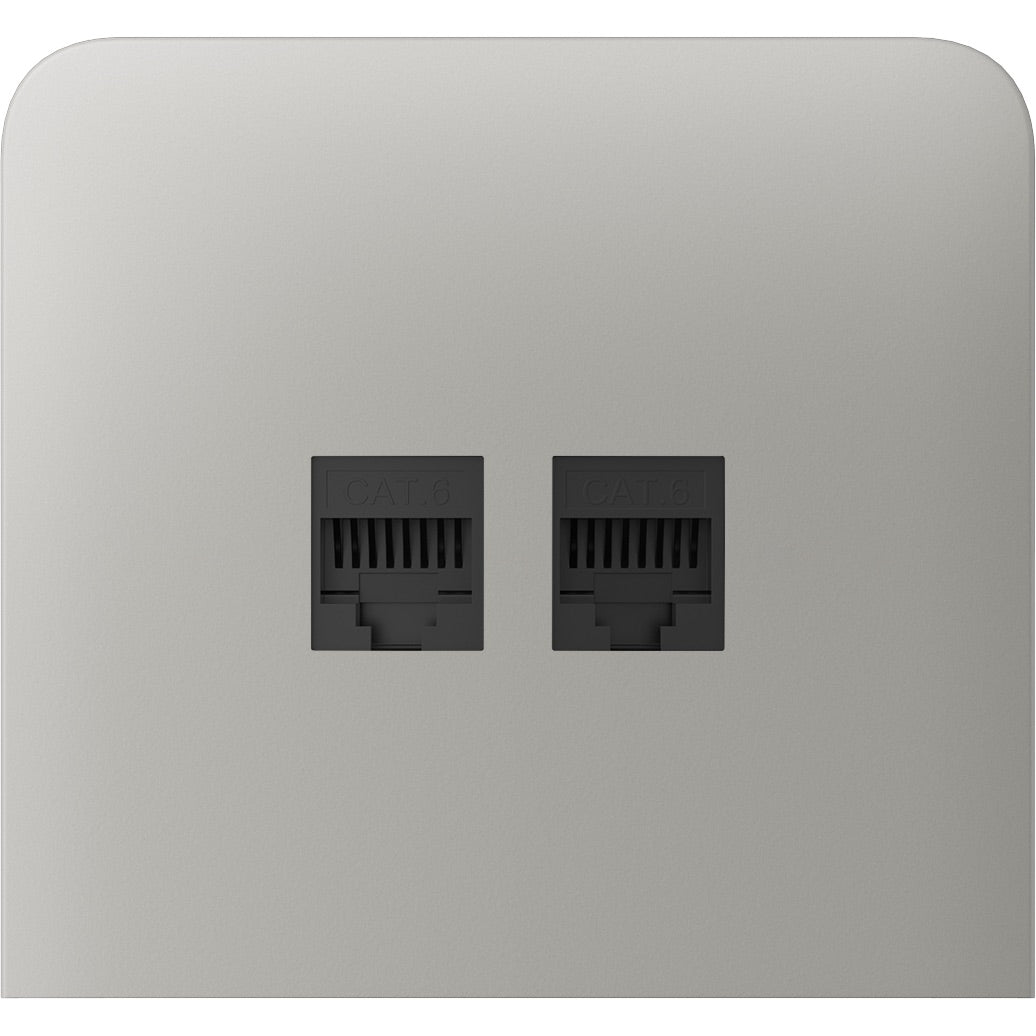 Бічна панель для вбудованої інтернет-розетки Ajax SideCover (LAN) vertical Oyster (126225.319.OY)