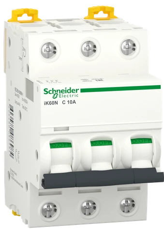Автоматичний вимикач Schneider Electric Acti9 IK60N (3P, C, 10A, 6kA) (A9K24310)