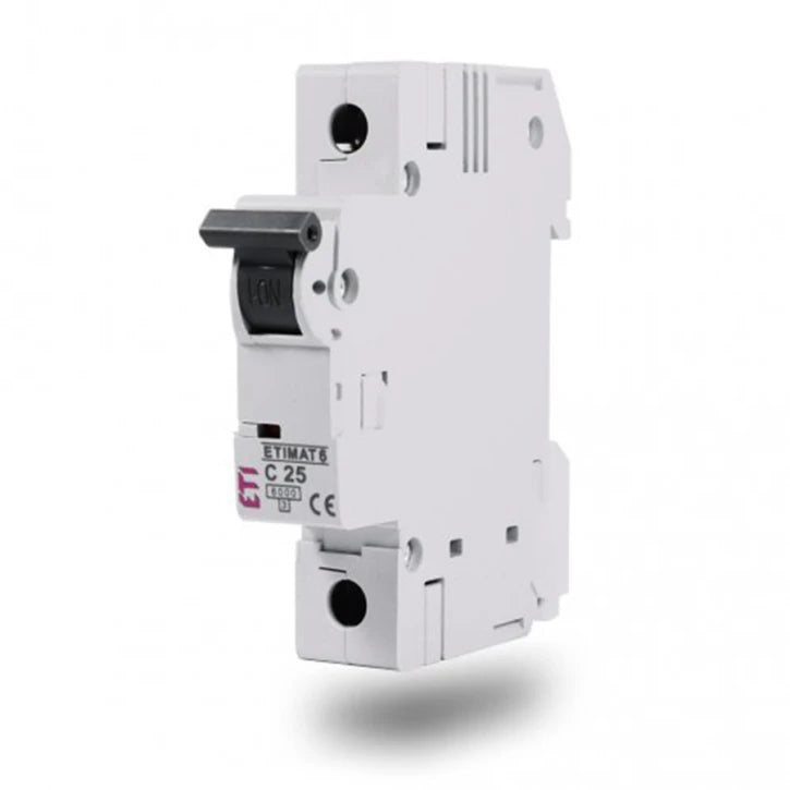 Автоматичний вимикач ETI ETIMAT 6 (1p, C, 25А, 6 kA) (2141518)
