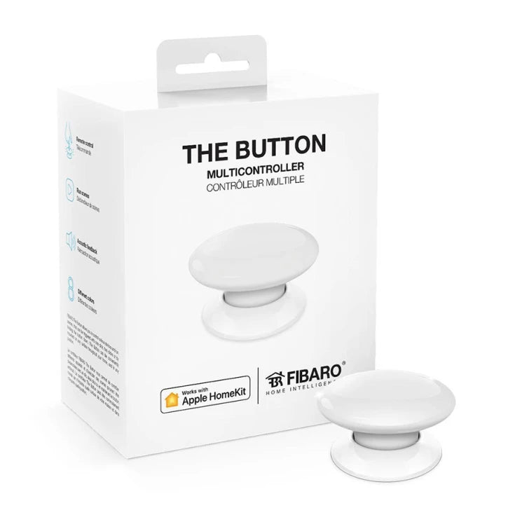 Кнопка керування FIBARO The Button Apple HomeKit, white (білий) - FGBHPB-101-1 Fibaro 12291-1