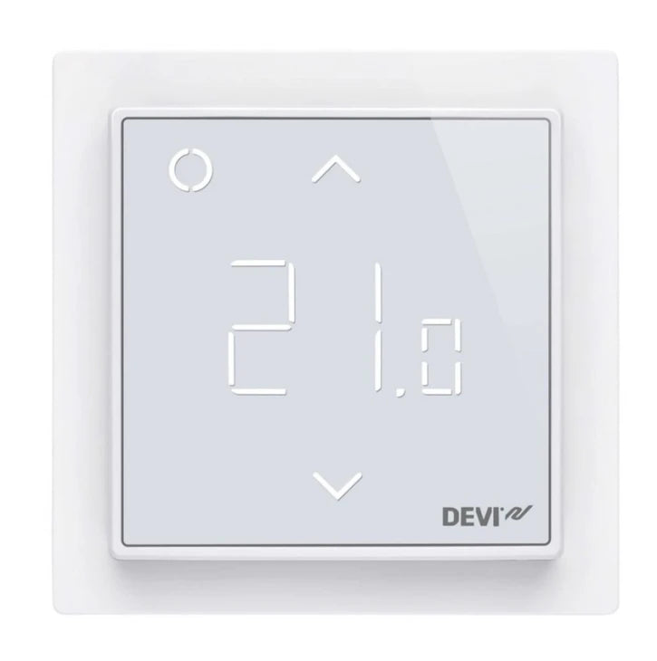 Терморегулятор Devi DEVIreg Smart (+5+45С) Wi-Fi, 85х85мм, макс, 16A, білий (140F1141)