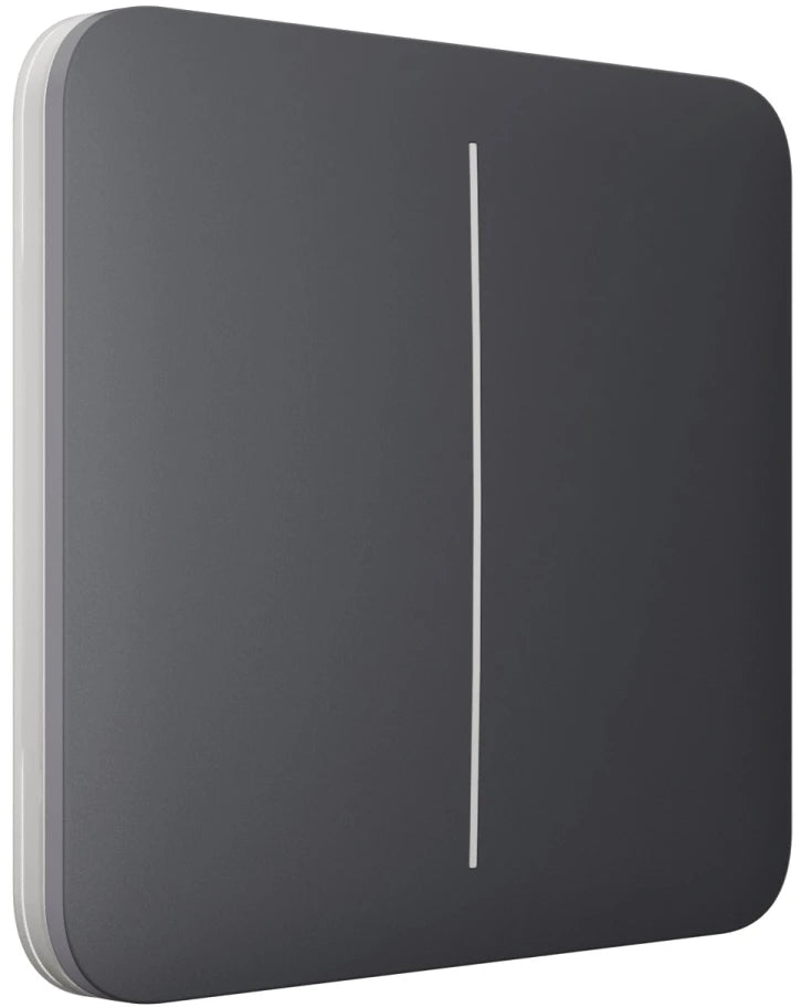 Вимикач Ajax LightSwitch 2-клавішний Graphite