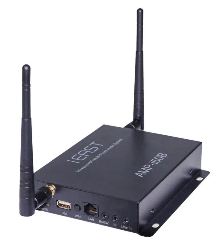 Бездротовий стерео підсилювач мультирум iEast Stream Amp AMP-i50B Wi-Fi з підтримкою iOS та Android