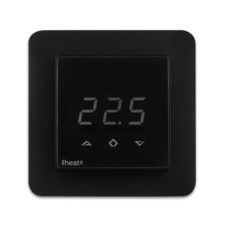 Термостат теплої підлоги Heatit Z-TRM3 з лічильником електроенергії Black
