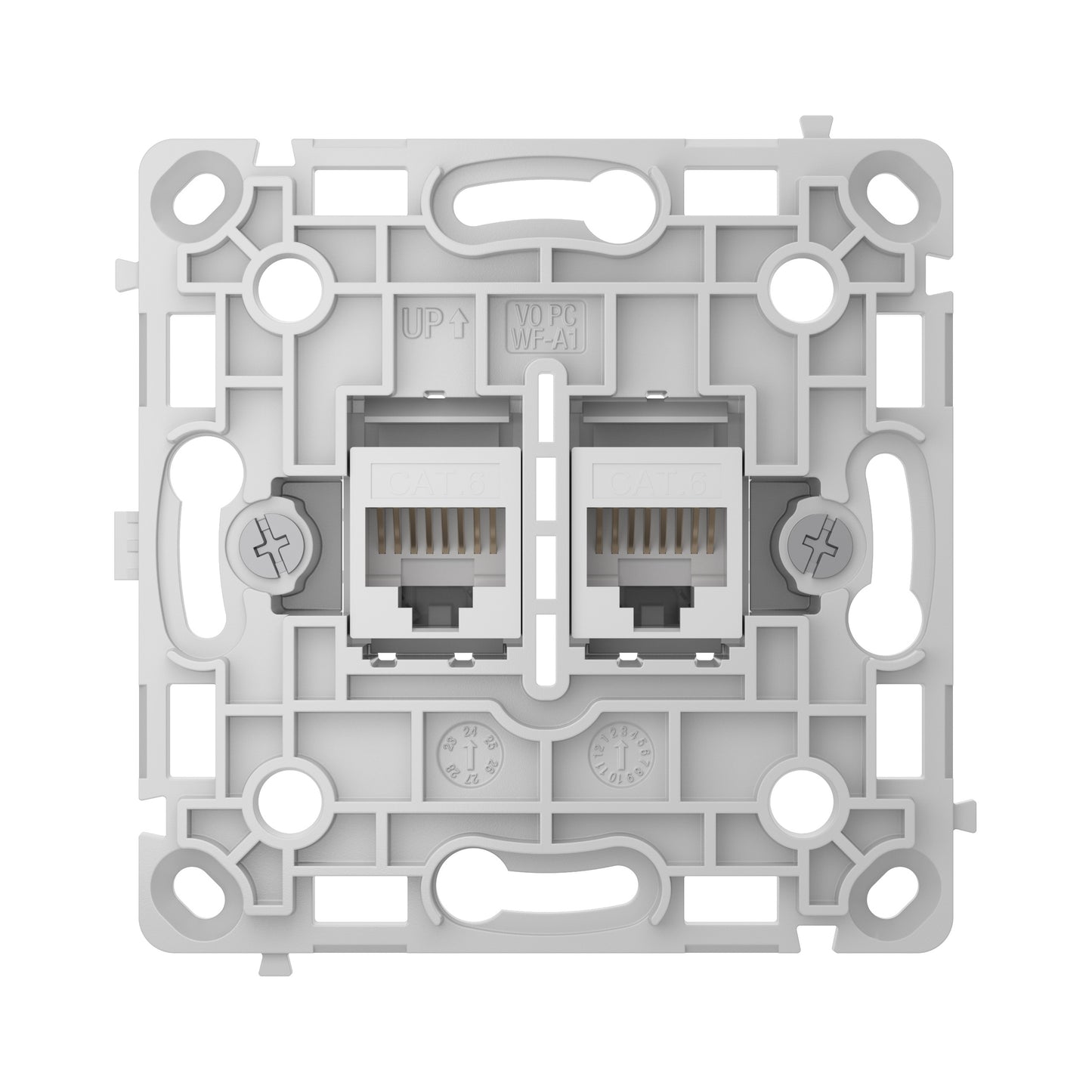 Механізм розетки Ajax OutletCore (LAN) Vertical White (126186.165.WH)