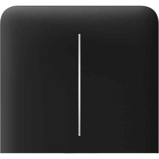 Бічна кнопка для двоклавішного вимикача Ajax SideButton (2-gang) vertical Black
