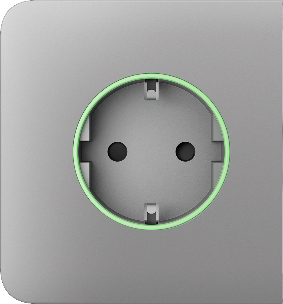 Бічна панель для вбудованої розетки Ajax SideCover (smart) Fog