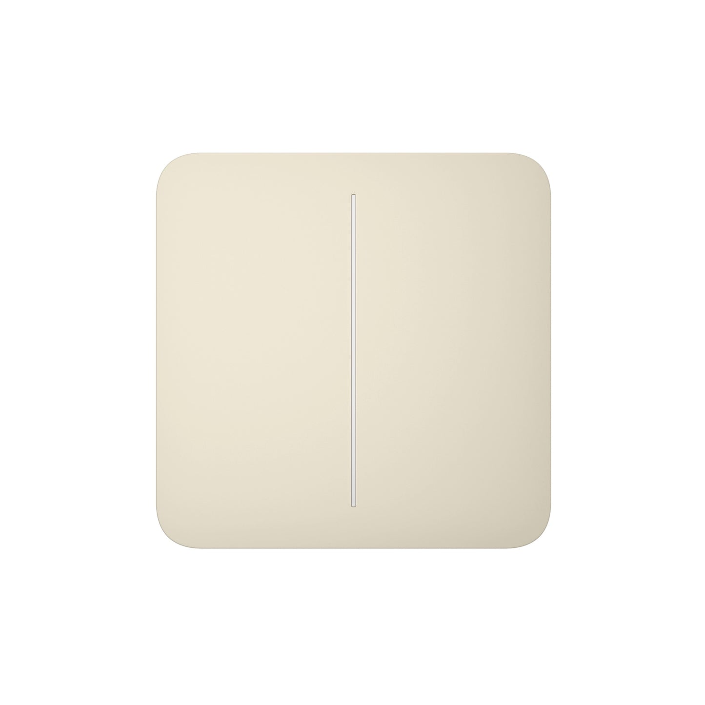 Кнопка для двоклавішного вимикача Ajax SoloButton (2-gang) Ivory