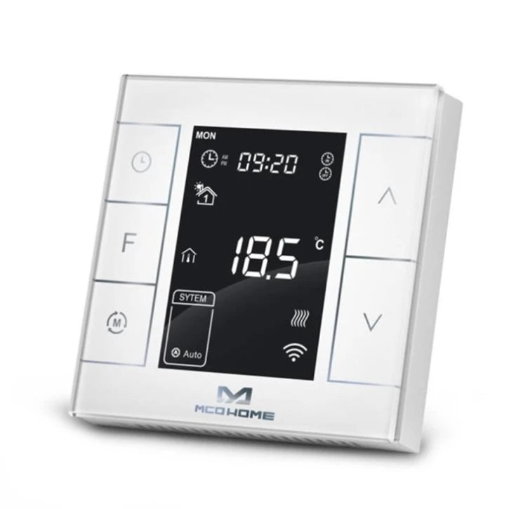 Термостат водяного опалення Z-Wave настінний MCO Home з датчиком вологості - MCOEMH7H-WH2 MCO 12326-1